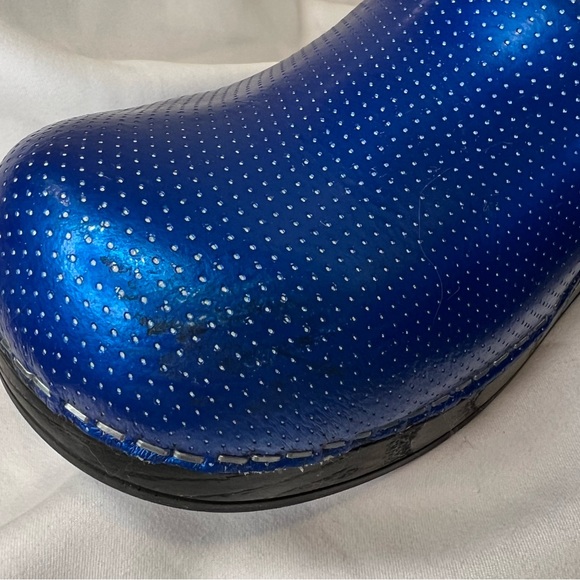 Sanita Professional Clogs Blue Patent Leather Size 10 - Picture 9 of 9